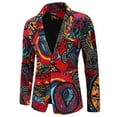 thumbnail image 1 of Fankiway Veste de Complet Décontractée pour Homme d'Automne et d'Hiver à Imprimé de Personnalité, 1 of 5