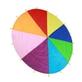 thumbnail image 3 of Paracaídas de juego al aire libre, los niños juegan multicolor paracaídas de ejercicio para niños Paracaídas de arco iris elegante y moderno, 3 of 9