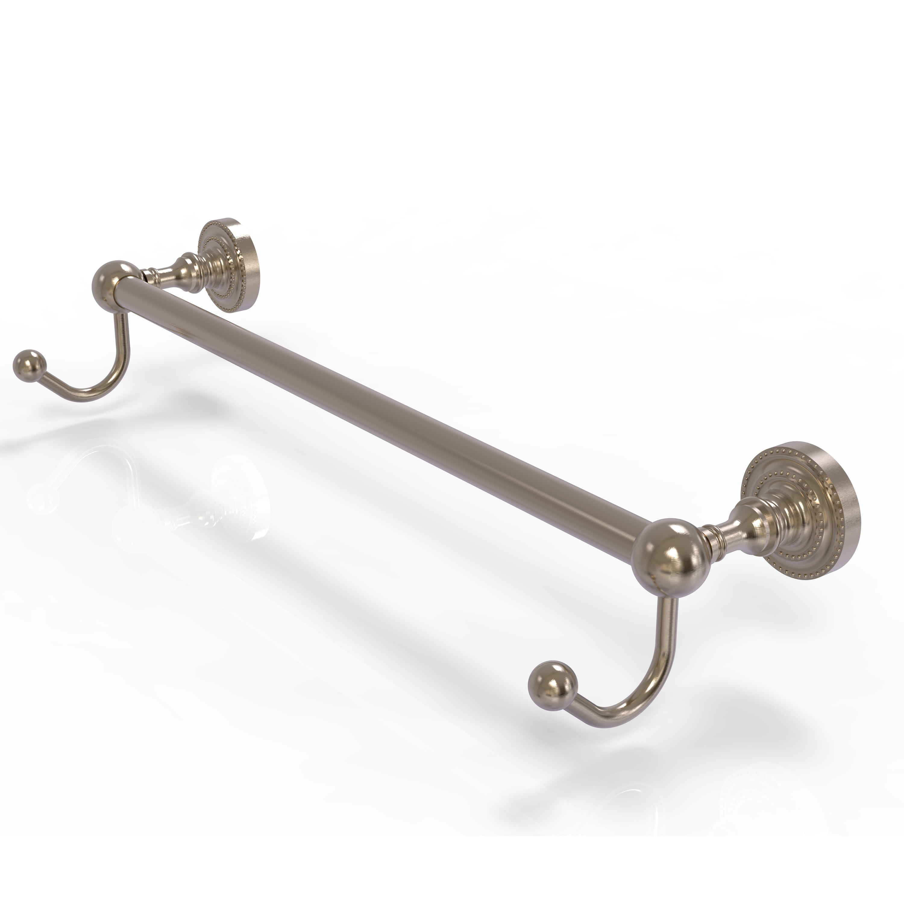 Dottingham Collection 18 Inch Towel Bar with Integrated Hooks
