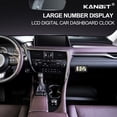 thumbnail image 2 of Reloj de salpicadero de coche KANBIT, pequeño, digital, funciona con pilas, 2 of 7