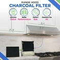 thumbnail image 2 of Range Hood Charcoal Filter 7.75” x 10.5” - Fits Broan and Nutone BP58 For 43000 Series Range Hoods - Carbon Broan Range Hood Filter Replacement - Stove Vent Fan Filters Removes Kitchen Odors (6-Pack), 2 of 6