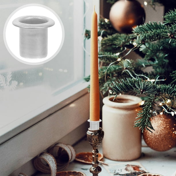 unbranded 24Ud Velas DIY De Metal Plata Para Velas Té Ligero Con Material Duradero Reutilizable