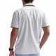 thumbnail image 4 of Blusa y camisa de manga corta con cuello vuelto para hombre, de verano, de malla, informal, holgada, con solapa y botones, de poliéster., 4 of 9