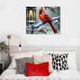 thumbnail image 5 of Nawypu  Christmas Cardinal Wall Art - Red Bird Canvas Print for Holiday Decor - Ready to Hang Painting, 5 of 5