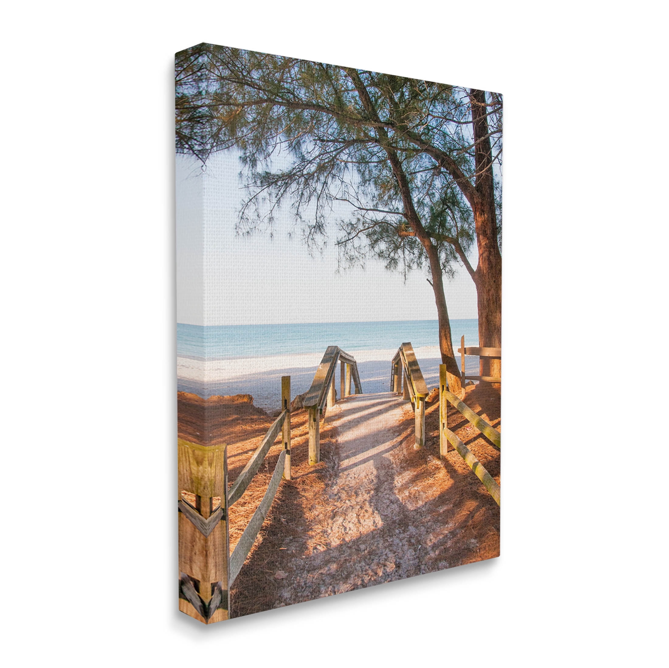 Stupell Industries Relaxing Beach Walkway Coastal Path Photograph Gallery Wrapped Canvas Print Wall Art, Design by Mary Lou Photography