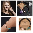 thumbnail image 2 of Taurus Zodiac Bracelet 12 Constellations Stone Beads Adjustable Silver Charms for Women Birthday Gift, 2 of 6