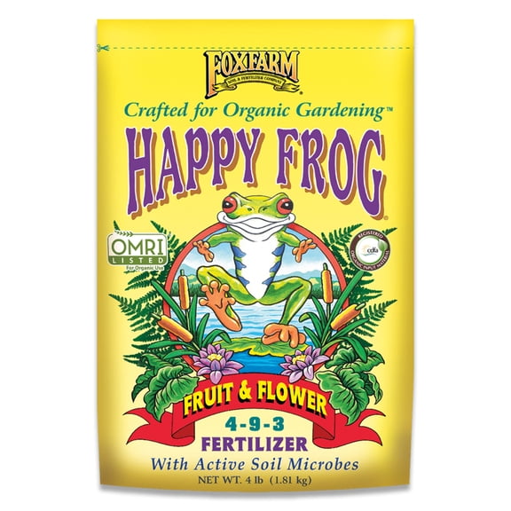 FoxFarm Smart Naturals Happy Frog Fruit and Flower Fertilizer, 4 lb