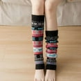 thumbnail image 3 of KuKuZhu Autumn Winter New Leg Warmers Girl Women Foot Cover Knitted Wool Boots Cover Christmas Snowflake Warm Socks Leg Warmers, 3 of 6