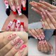 thumbnail image 3 of Pegatinas para uñas BMKKOT 3D con purpurina en forma de corazón de San Valentín, 6 hojas, 3 of 9