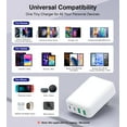 thumbnail image 5 of TAOHAI USB C Fast Wall Charger,40W 4-Port Fast Charging Block,with Foldable Plug,Power Adapter for iPhone 16/15/14/13/12/11/Pro Max/XS/XR, Samsung,Tablet,White, 5 of 7