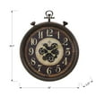 thumbnail image 4 of Monarch Specialties I 9074 - Horloges, Ronde 24 Pouces, Mécanisme à Engrenages, Horloge Murale, Brun, Traditionnel, 4 of 4