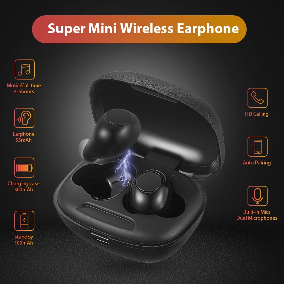 Mpow EM10 Bluetooth Headset, V4.2 Bluetooth Headphones with Dual-mic, Noise  Cancelling Cell Phone\u0026nbsp;Earpiece with 15 Hours Playing Time - Walmart.com
