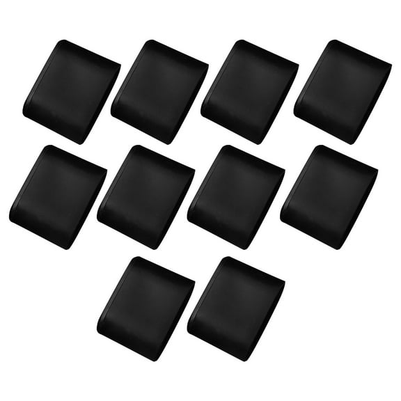 10 X Rubber Chair Leg Cap Oval Covers Furniture Table Feet Floor Protectors