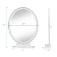 thumbnail image 2 of Gymax Hollywood Vanité Éclairé Maquillage Miroir Télécommande 4 Couleur Gradation Blanc, 2 of 9