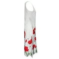 thumbnail image 4 of JINMGG Summer Dresses for Women under $10,Fashion Women Prints Comfy Summer O-Neck Ladies Pockets Sleeveless Dress, 4 of 6