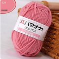 thumbnail image 1 of Hilo de lana para tejer bebé de algodón suave dulce de leche hilo grueso hilo de terciopelo de fibra hilo de ganchillo de lana tejido a mano para suéter DIY Dengxun unisex, 1 of 2