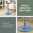 thumbnail image 3 of Convenience Concepts Palm Beach No Tools Spindle Table, Blue, 3 of 9