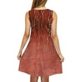 thumbnail image 7 of Viikei Womens Dresses Summer Clearance,Dresses for Women Plus Size Summer,Women Casual Loose Summer Printed Dress Sleeveless V-neck Top/shirt Set Red XXL, 7 of 7