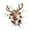 A, variant on YWIYIUD 1PC Christmas Window Wall Stickers, 16inch Funny Wall Breaking Deer Window Stickers Christmas Living Room Decoration Christmas Door Stickers for Xmas Window Wall Refrigerator Decorations