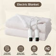 thumbnail image 5 of Heated Blanket Queen Size, Washable Heated Blanket Electric, Electric Blanket, Pink White, 84" x 90", Blanket Warmer Heating blanket Heat Warming Blanket Electric Blanket Heater, 5 of 8