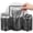 Black, variant on FUYGRCJ Metal Kitchen Utensil Holder with Drain Holes, Rustproof Spatula Organizer with 4 Removable Compartments for Countertop