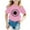 Pink, variant on Icvfdpl Girls Fashion Tops Kids Casual Sunflower Print Crew Neck Short Sleeve Tshirt Top Dailywear