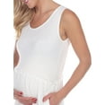 thumbnail image 4 of White Mark Women's Maternity Scoop Neck Teired Midi Dress, 4 of 4