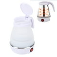 thumbnail image 4 of 600ml Electric Kettle Foldable, 600W Portable Fast Boiled Water Kettle, Travel Portable Foldable Electric , Silicone Small Pot Boiling Water Pot, 4 of 7