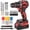 Red, variant on 21V Brushless Cordless Drill Set, PowerDrill with 2.0Ah and Charger, 575 Inch Pounds, 3/8" Metal Keyless Chuck ElectricDrill, Compact Design, 25+1Position, 87 count Accessories, Gifts for Dad Men