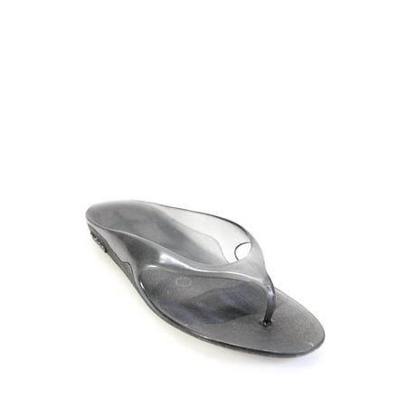 

Pre-owned|Kors Womens Rubber Almond Toe Flip Flops Sandals Black Size 10