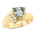 thumbnail image 2 of Star K � Aquamarine Trillion 7mm Contemporary Designer Ring, 2 of 9