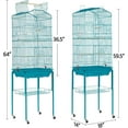 thumbnail image 3 of 64-inch Play Open Top Medium Small Bird Cage with Detachable Rolling Stand for Parrot Lovebirds Finches Canaries Parakeets Cockatiels Budgie Parrotlet Conures, 3 of 10