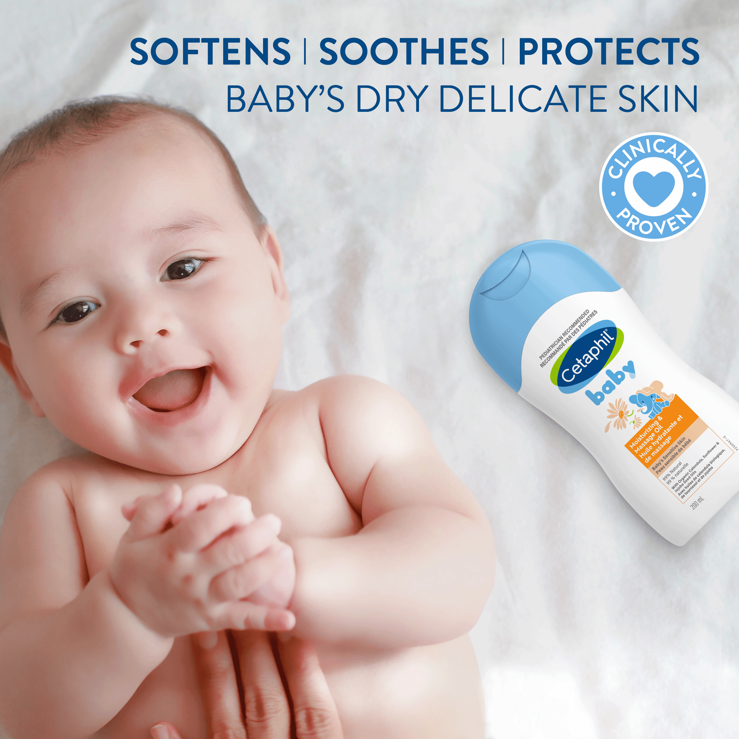 Huile hydratante de Cetaphil Baby
