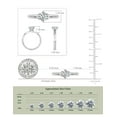 thumbnail image 5 of Dazzlingrock Collection IGI Certified 0.75 Carat Round Lab Grown White Diamond 6 Prong Classic Solitaire Engagement Ring for Women in 14K Solid White Gold Size 9, 5 of 6