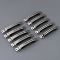 thumbnail image 2 of 10 Pinzas para el cabello DIY pasadores franceses de metal plateado 10 cm Sunnimix, 2 of 8
