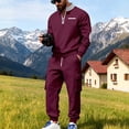 thumbnail image 2 of fheaev Sweatsuits for Men Fleece Lined Half Zipper Sweatshirt And Sweatpants Set Athletic Workout Track Suits 2 Piece Set Sweat Suit Outfits Tracksuits, 2 of 9