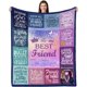 thumbnail image 1 of LHSHID Best Friend Blanket Best Friend Women Gifts Best Friend Birthday Gift Bestie Gifts for Women Friendship Blanket for Best Friend Birthday Gift for Bestie BFF Best Friend Throw 30"x40", 1 of 8