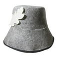 thumbnail image 2 of Gorro de fieltro para sauna shamjiam Gris tradicional resistente portátil, 2 of 8
