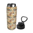 thumbnail image 2 of Pofeuu 70s Hippie Style Print 18oz Sports Insulated Kettle Stainless Steel Vacuum Water Bottle Leakproof Sport Flask, 2 of 7