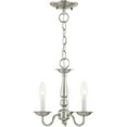 thumbnail image 2 of 3 Light Brushed Nickel Chain Hang/Ceiling Light fixture with Steel base material, 2 of 9