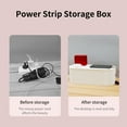 thumbnail image 6 of Xinyolin Power Strip Storage Box Multi-purpose Strong Bearing Capacity Good Hardness Desk Waterproof Cable Management Box for Office, 6 of 8