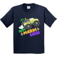 thumbnail image 3 of Inktastic Happy Mardi Gras Monster Truck with Beads Youth T-Shirt, 3 of 5