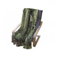 thumbnail image 4 of Forest Soft Flannel Fleece Throw Blanket, Foliage Tropical Jungle South American Growth Untouched Nature Vegetation, Cozy Plush for Indoor and Outdoor Use, 60" x 80", Green Brown, by Ambesonne, 4 of 6