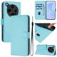 thumbnail image 2 of For Oppo Find X8 Ultra 5G Case Solid Color Wallet Leather Phone Cover with Strap - Green, 2 of 5