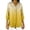 Yellow, variant on Womens 3/4 Sleeve Tops V Neck Button Down Shirts Gradient Business Cardigan Lace Neckline Beach Outfits Yellow L