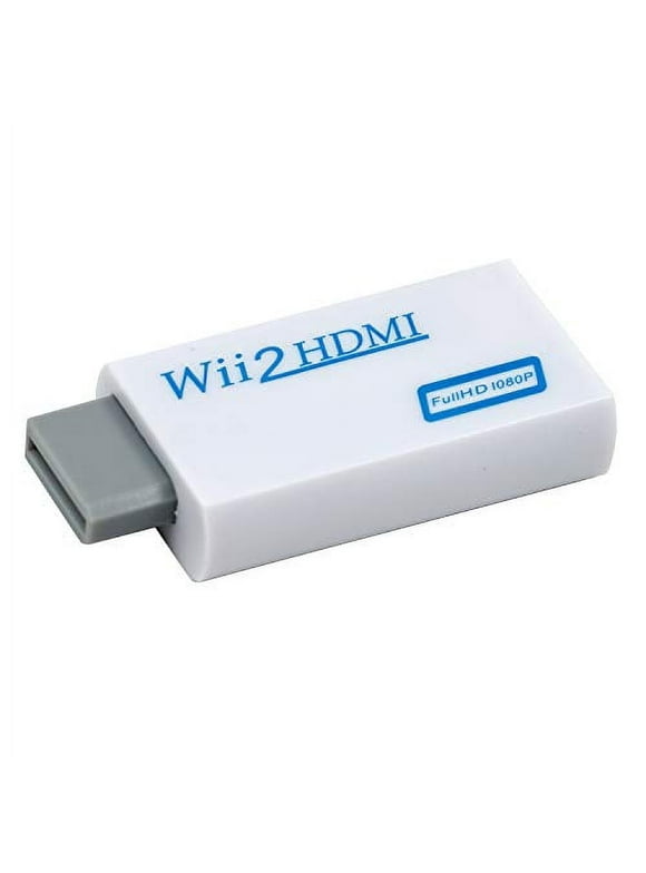 Mcbazel Wii to HDMI 1080p 720p Connector Output Video & 3.5mm Audio Supports All Wii Display Modes NTSC 480i 480p, PAL 576i