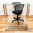 thumbnail image 2 of DESKU Office Desk Chair Mat – PVC Mat for Hard Floor Protection, Clear, 30 Inches x 48 Inches, Made in The USA, Home Office Supplies, 2 of 9