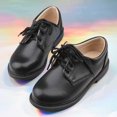 thumbnail image 1 of Zapatos para niños Zapatos negros elegantes para estudiantes de coro Zapatos para niños para presentaciones Zapatos de cuero para niños medianos y grandes Zapatos de etiqueta para espectáculos, 1 of 6