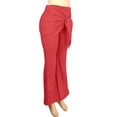 thumbnail image 3 of cocolona Womens Summer Casual High Waist Flare Leggings Elastic Waist Wide Leg Stretch Vacation Skirt Pants, 3 of 5