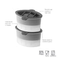 thumbnail image 4 of Tovolo Football Ice Molds Set of 2 Craft Sphere BPA-Free, Charcoal, 4 of 5